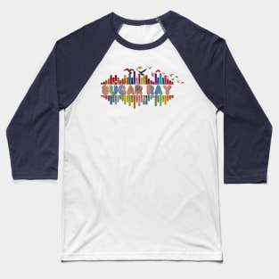 Tone Color Wave With Name-Sugar Ray Baseball T-Shirt